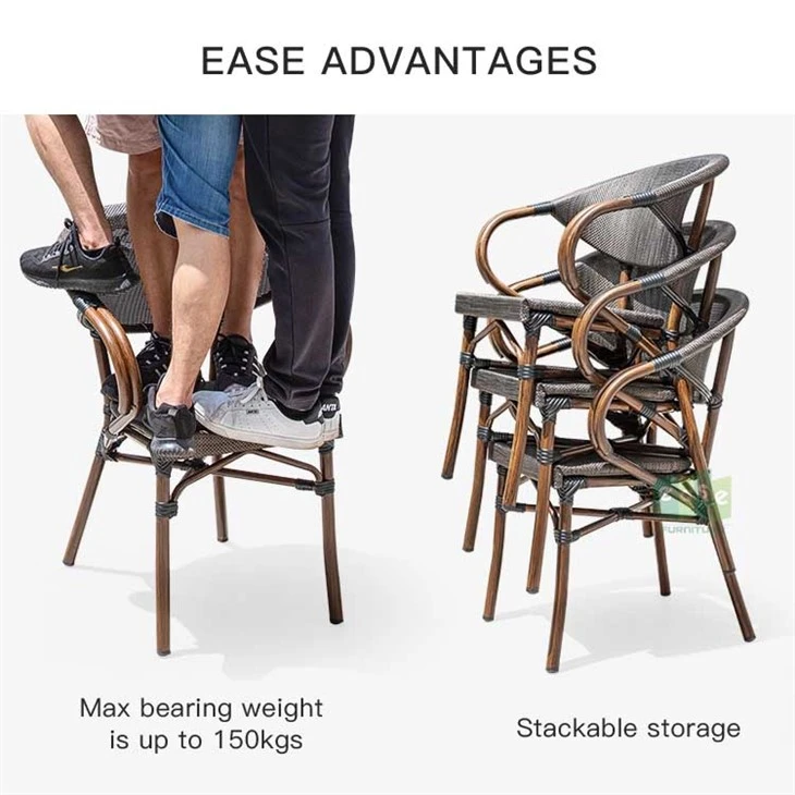 Outdoor Bistro Fabric Chairs Classical Type high quality